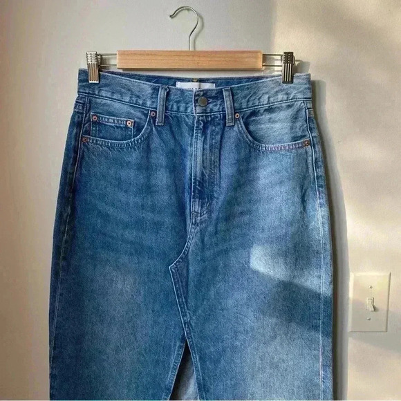 90s Vintage Aritzia Denim Forum Maxi Jean Skirt, Size 28 - Picture 10 of 12